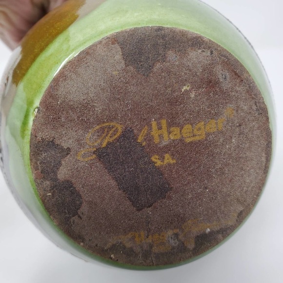 Royal Haeger Green Mid-Century 5.5"H Ceramic Glazed Vase Made In USA - Picture 4 of 8